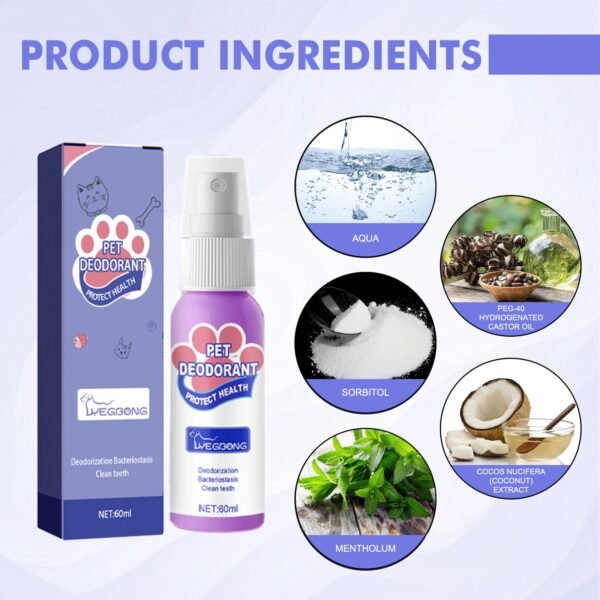 Yegbong Pet Oral Care Breath Freshening Spray